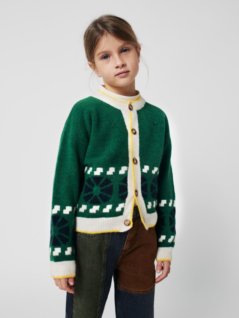 Cardigan Kaleidoscope jacquard