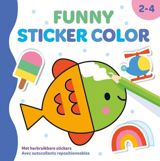 Funny sticker color