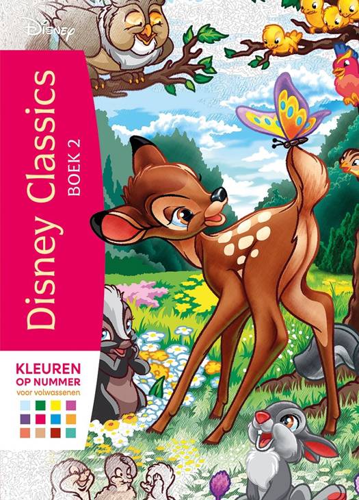 Disney classics boek 2 - kleuren op nummer voor volwassenen