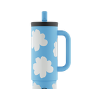 Drinkbeker met rietje (800ml)