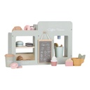 Houten koffiehoek