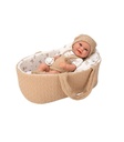 Pop Babyto jongen 33 cm met wiegje