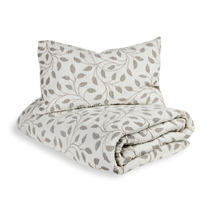 Donsdekbedovertrek met kussensloop voor Junior bed (120x190cm) leaf