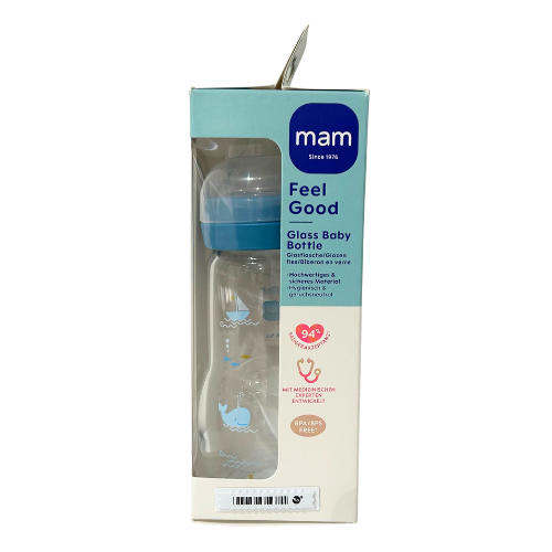 Zuigfles feel good glas 0m+ 260ml