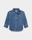 Hemd katoenen chambray (3m-18m)