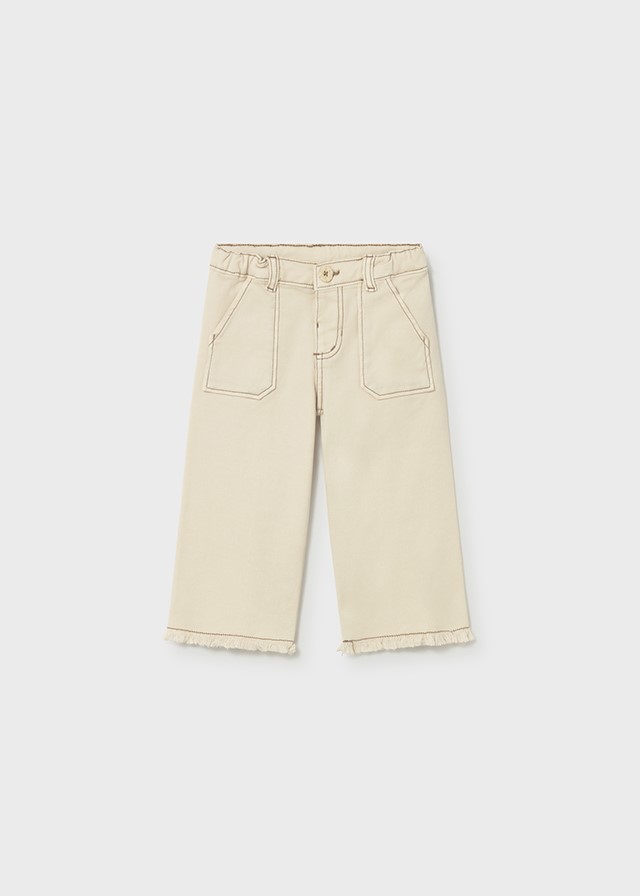 Broek - lange twill broek in zacht katoen