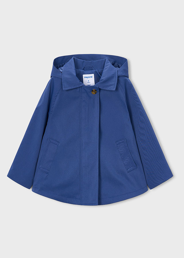 Jas - trenchcoat met kap en knopen