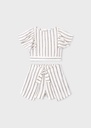 Skort gestreept set
