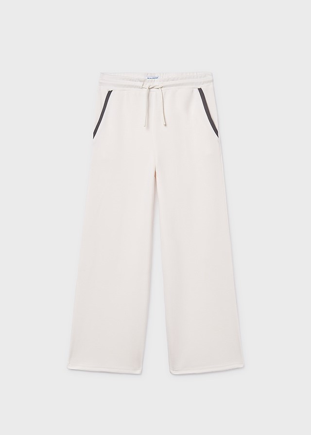 Joggingbroek - wide leg met contrasterende details