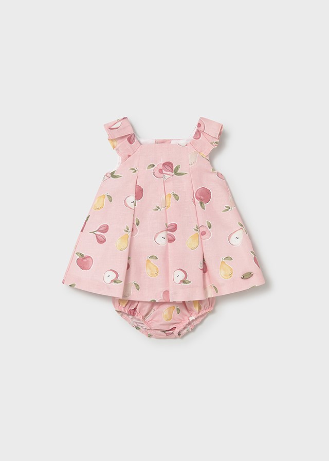 Linnen jurk met bloomer