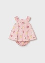 Linnen jurk met bloomer