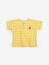 Bloes vichy woven pixel aardbei