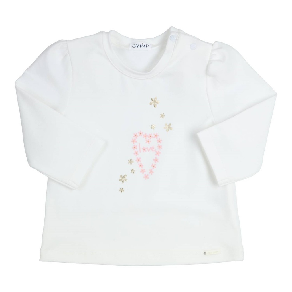 T-shirt aerobic lange mouwen love