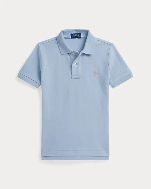 Polo iconisch - katoenen mesh (2j-7j)
