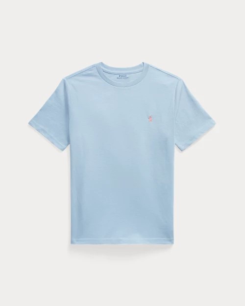 T-shirt met ronde hals - katoenen jersey (8j-16j)