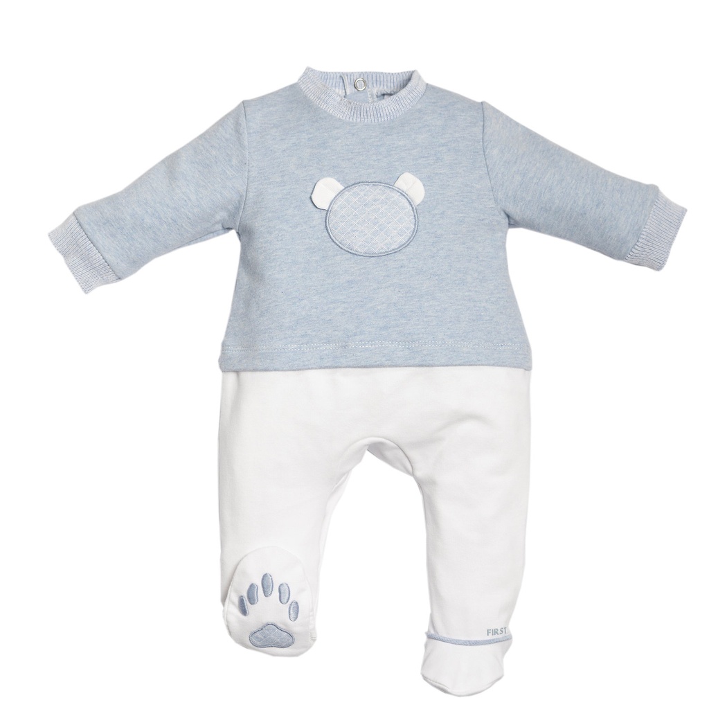 Combinaison de chenille avec tête et pieds d'ours