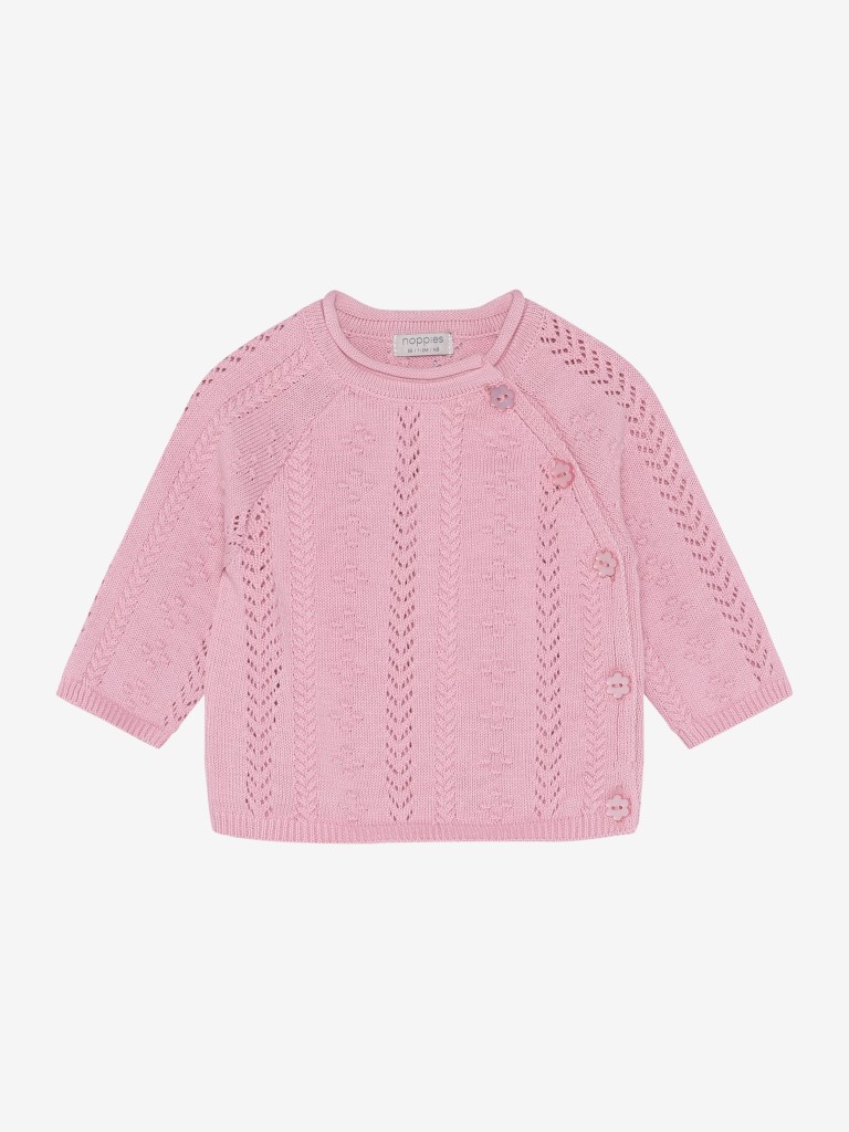 Cardigan lange mouwen wrap katoen softtouch