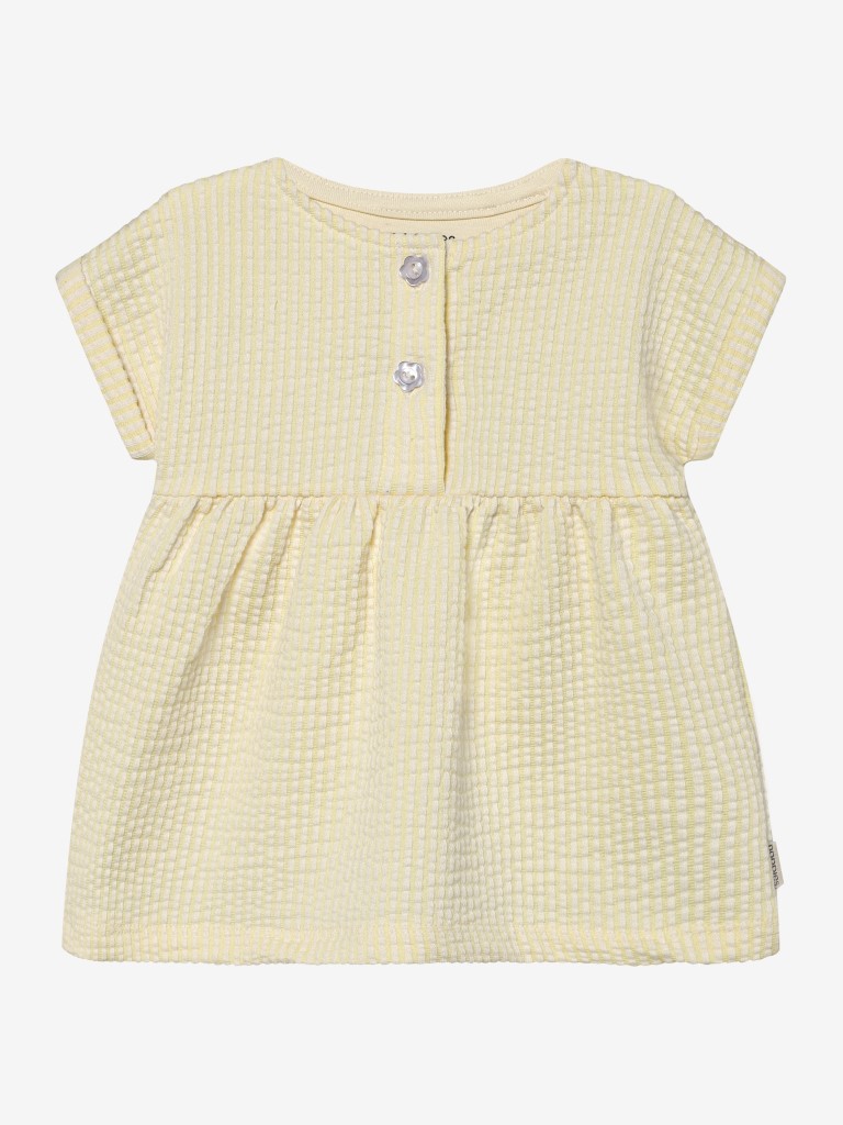 Jurk korte mouwen seersucker stripe