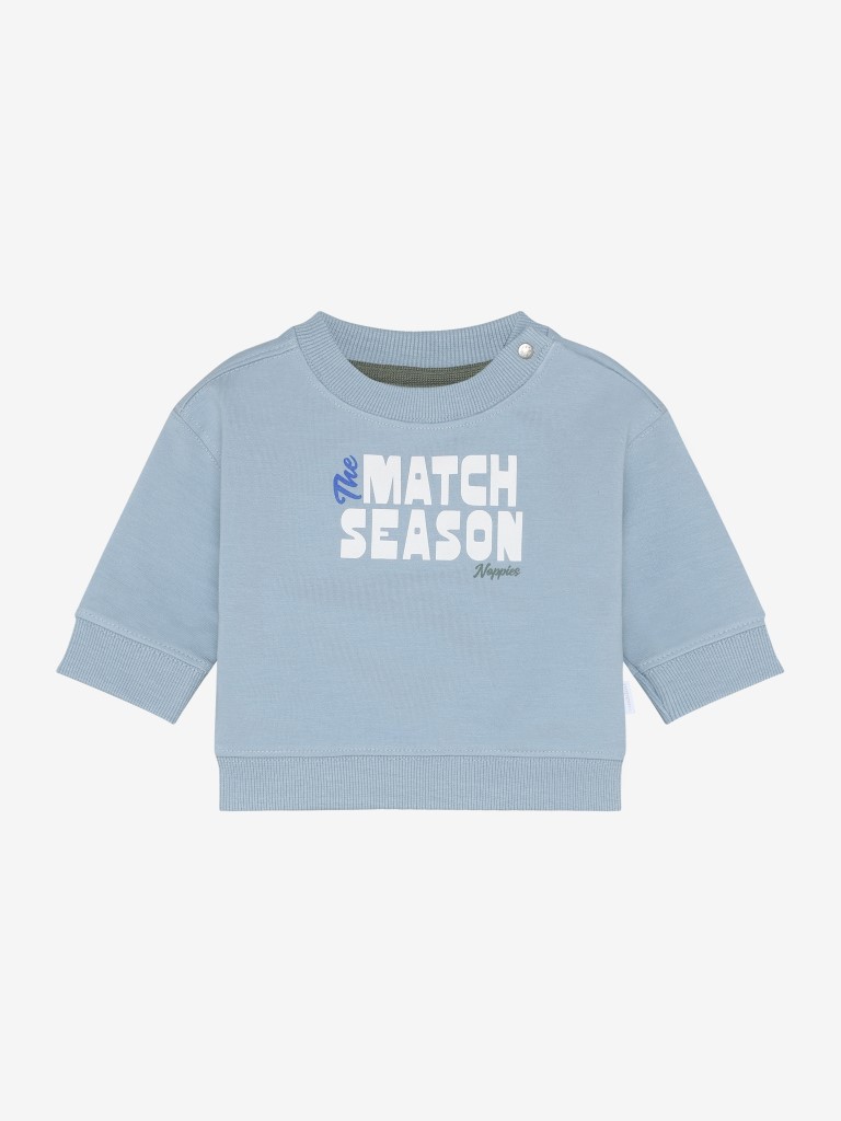 Sweater lange mouwen terry softbasic