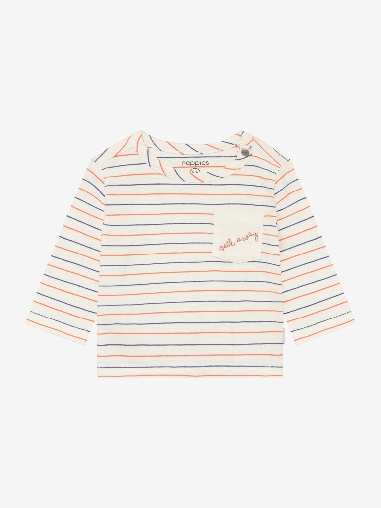 T-shirt manches longues rayé jersey comfort fit