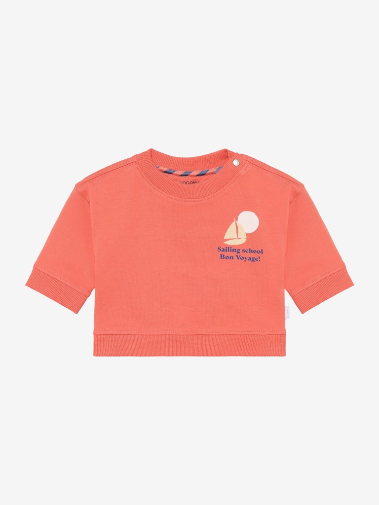 Sweater lange mouwen jersey softbasic