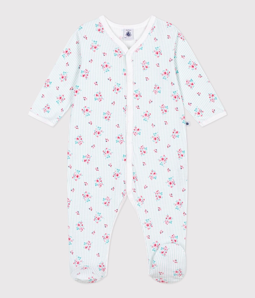 Floral-print cotton pyjamas