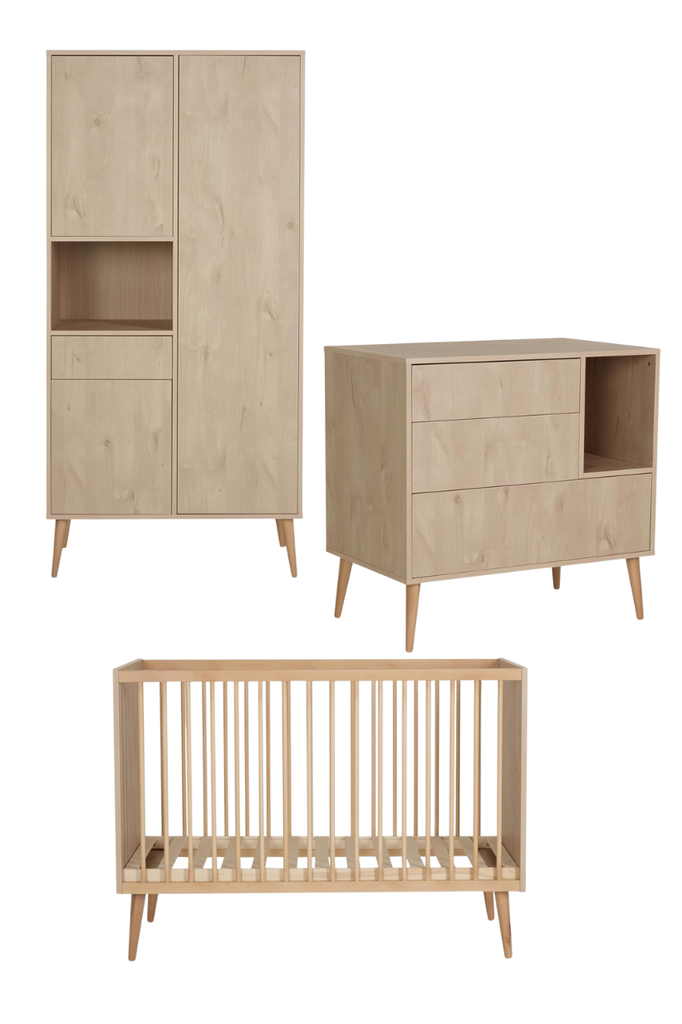 Volledige kamer (bed, commode, kast) (toonzaal) (enkel afhaling)