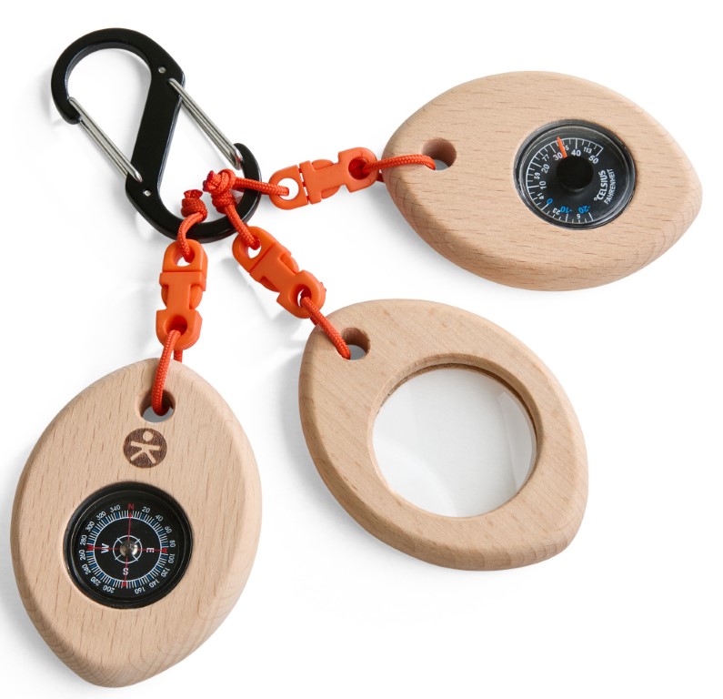 Avonturenset explorer safari - kompas, vergrootglas en thermometer