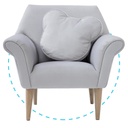 Children's armchair with teddy bear cushion