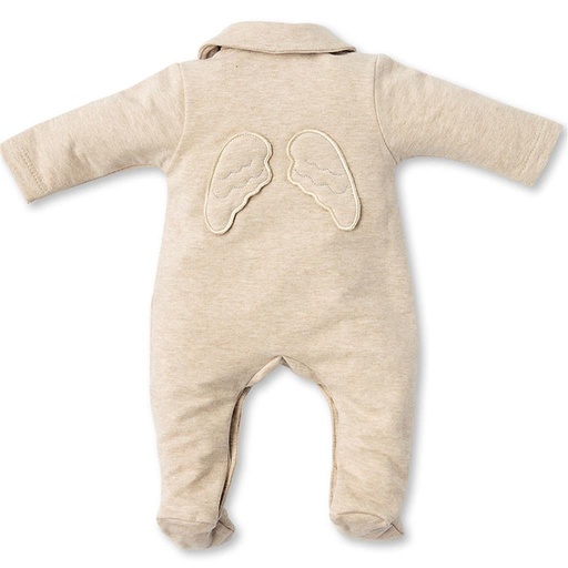 Pajamas jersey angel wings beige 68