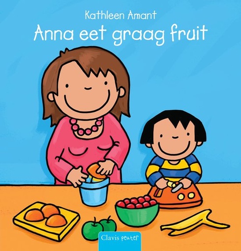 Anna likes to eat fruit  