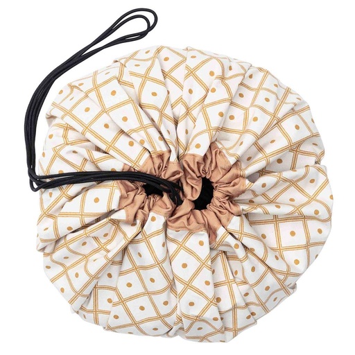 Sac de rangement geo mustard 