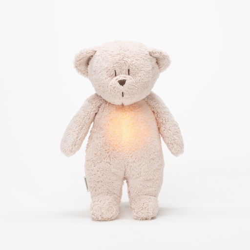 Ourson bio avec son et lumière rose