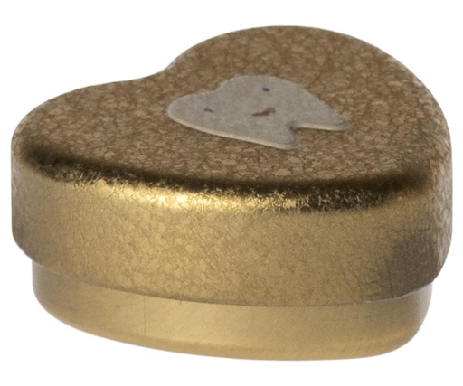 Tooth box 2cm gold 