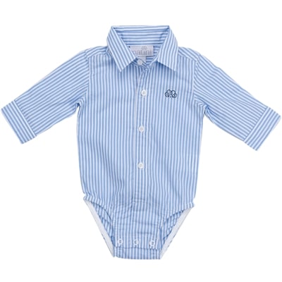 Bodyhemd stripes Pierrot blue 