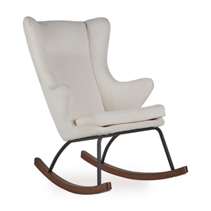 Fauteuil à bascule pour adultes de luxe cream 