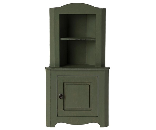 Mini corner cabinet 23cm dark green 