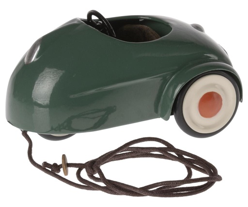 Mini muizen auto 7cm dark green 