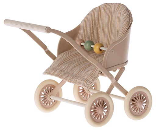 Mini kinderwagen 10cm rose 