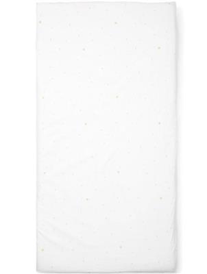 Hoeslaken bed 60x120 Poplin poetree kids Etoile Sand
