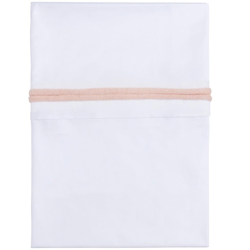 Laken wieg (kleur gebreide bies) baby's only classic roze 