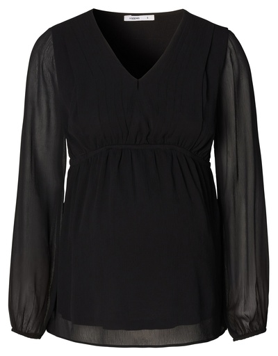 Blouse with breastfeeding function Pargas black 