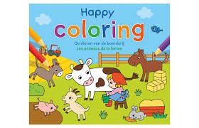 Happy Coloring - De dieren van de boerderij