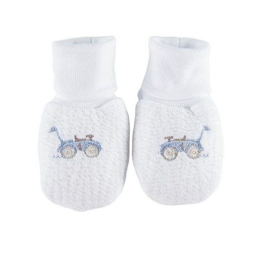 Baby slippers in jersey light blue - wagon TU