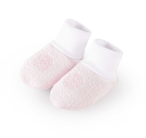Baby slippers in jersey pink TU