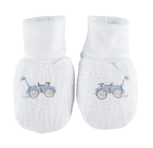Mittens in jersey light blue - wagon TU