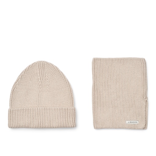 Set hat and scarf Lina sandy 