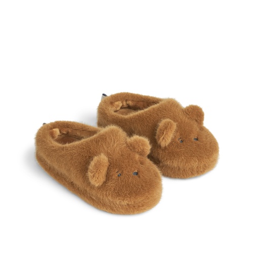 Pantoufles Aviaja bear - golden caramel 