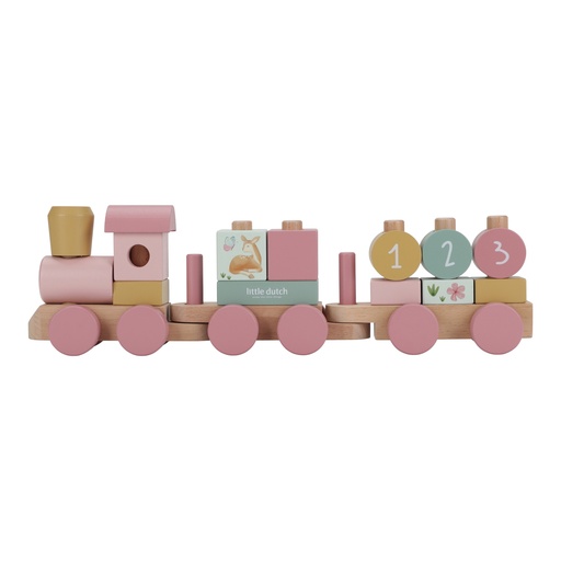 Block Train fairy garden 