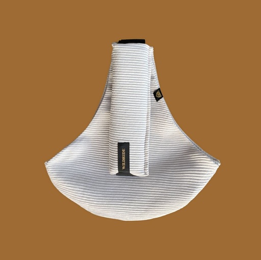 Kinderdraagzak rib corduroy creme